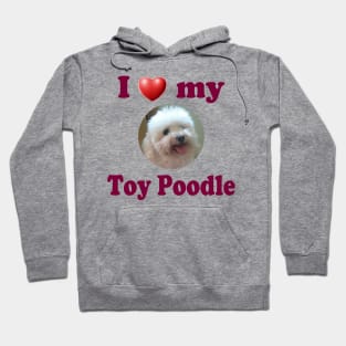 I Love My Toy Poodle Hoodie